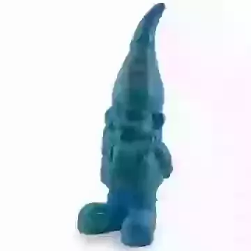 Bright Blue Giant Gnome Figure